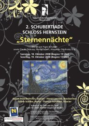 „Sternennächte“ - Franz-Schubert-Gesellschaft Wienerwald