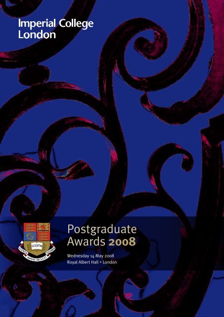 Postgraduate Awards 2008 - Imperial College London