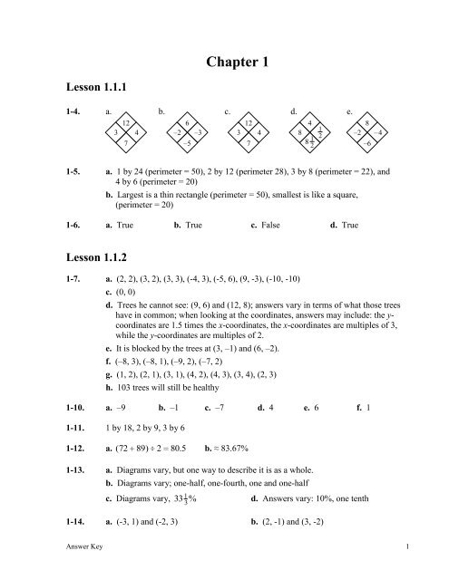 Algebra Connections Textbook Answers
