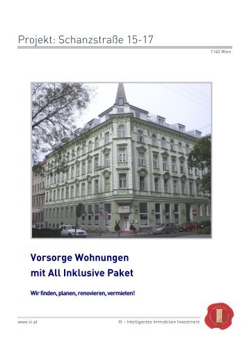 Projekt: Schanzstraße 15-17 - Intelligentes Immobilien Investment