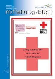 Amtsblatt Ausgabe 05/2013 - Gemeinde Königsbach-Stein