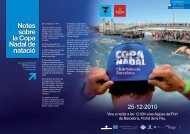 Notes sobre la Copa Nadal de natació - Club Natació Barcelona