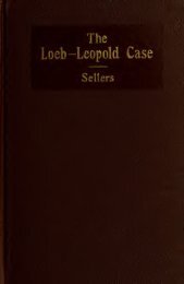 The Loeb-Leopold case - The Clarence Darrow Collection