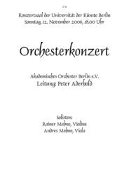 Mehne, Andres; Viola - Akademisches Orchester Berlin