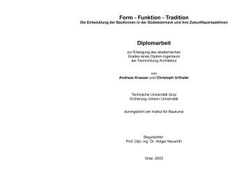 Auszug aus dem Diplomarbeitsbuch - Dipl.-Ing. Andreas Krasser