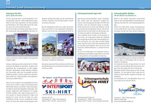 Infobroschüre Titisee-Neustadt - infoprint Verlag