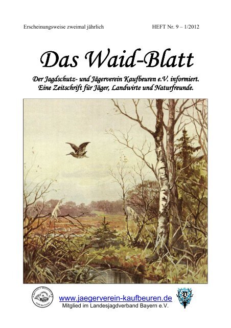 Waid-Blatt 009-1 - Jagdschutz- und Jägerverein Kaufbeuren