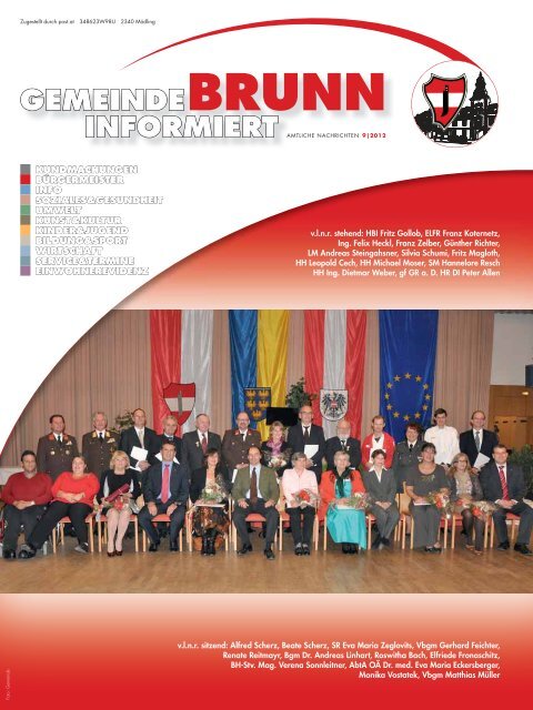 Gemeindezeitung 9/2012 - Brunn am Gebirge