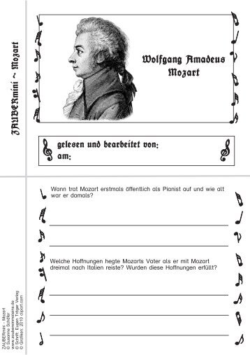 Wolfgang Amadeus Mozart - Zaubereinmaleins