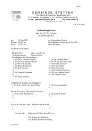 Sitzungsprotokoll (42 KB) - .PDF - Gemeinde Stetten