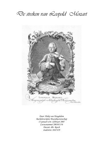 Leopold Mozart | PDF - Hieke van Hoogdalem
