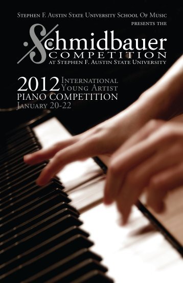 program - Schmidbauer International Young Artist Competition