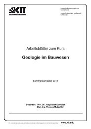 Geologie im Bauwesen - Karlsruher Institut fuer Technologie ...