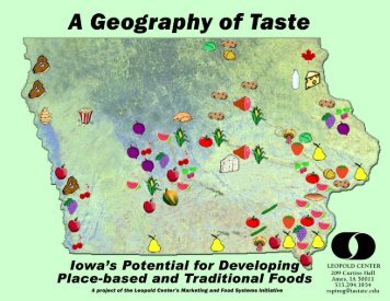 A Geography of Taste - Leopold Center for Sustainable Agriculture ...