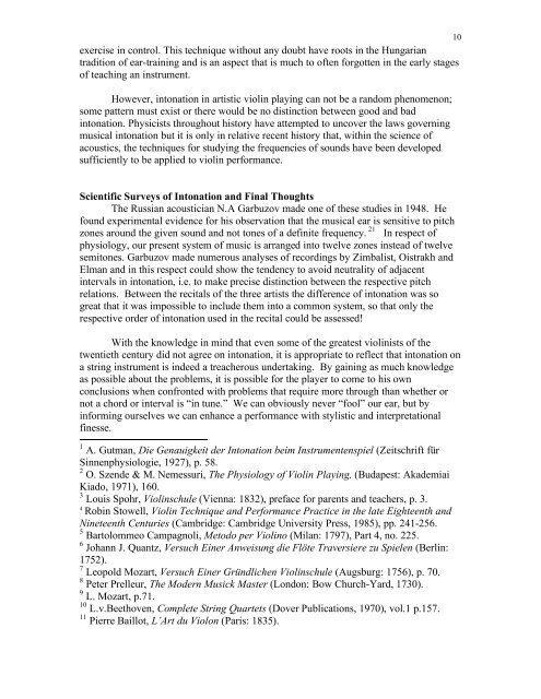 A History of String Intonation - Borup, Hasse