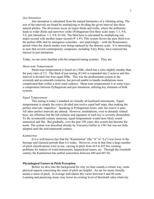 A History of String Intonation - Borup, Hasse
