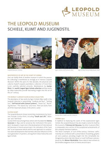 the leopold museum schiele, klimt and jugendstil