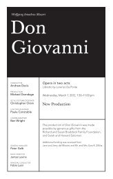 Don Giovanni - Metropolitan Opera