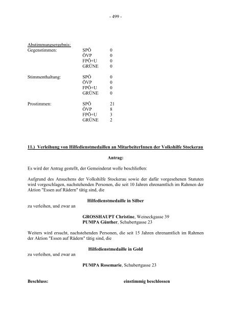 Protokoll zur Gemeinderatssitzung vom 2007.09.20 - .PDF - Stockerau