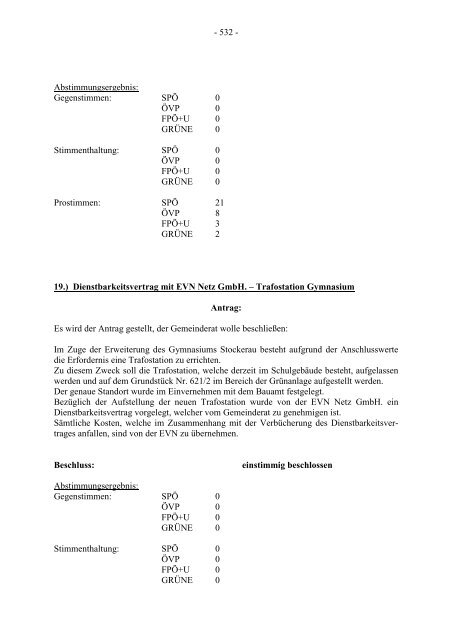 Protokoll zur Gemeinderatssitzung vom 2007.09.20 - .PDF - Stockerau