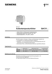 1814 Außentemperaturfühler QAC31... - Siemens Schweiz AG