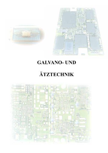 Skriptum zu Galvano- und Ätztechnik - Institut für Sensor- und ...