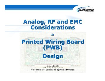 (PWB) Design - IEEE Long Island Section