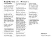 thesen für eine neue reformation - Hauskirche (Konstanz)