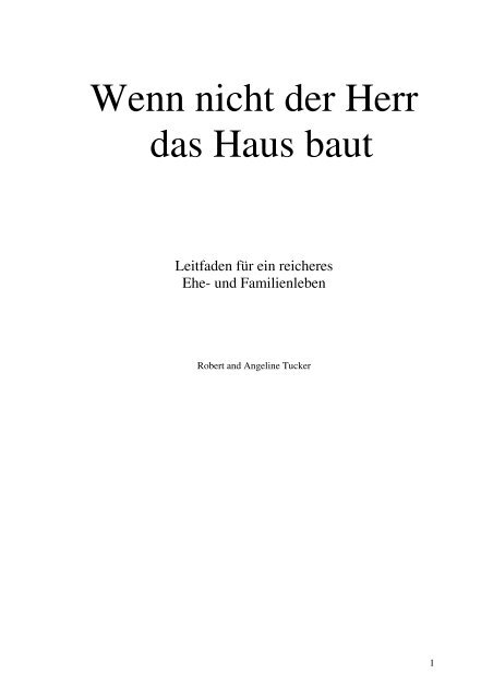 Wenn Nicht Der Herr Das Haus Baut Jesus Generation