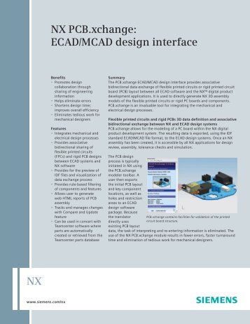 NX PCB.xchange: ECAD/MCAD design interface - Siemens PLM ...