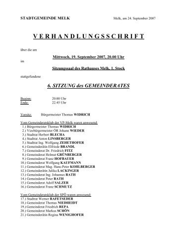 GR-Sitzung 070919 (93 KB) - .PDF - Stadtgemeinde Melk