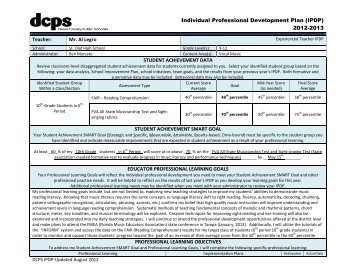 9-12 Vocal Music IPDP Sample