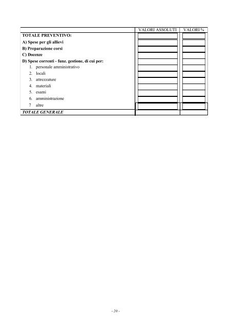 Modulo progetto formativo seconda parte [file.pdf] - Regione ...