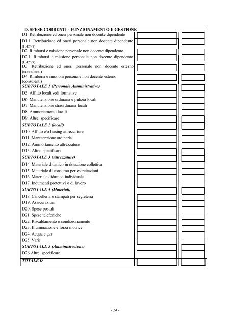 Modulo progetto formativo seconda parte [file.pdf] - Regione ...