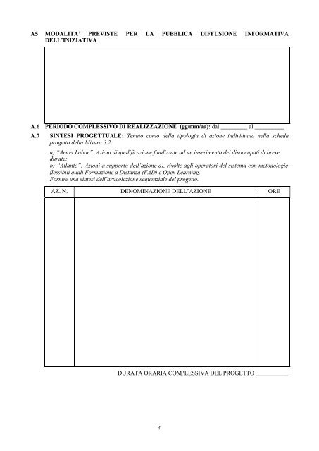 Modulo progetto formativo seconda parte [file.pdf] - Regione ...