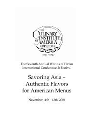 Authentic Flavors for American Menus - CIAProChef.com