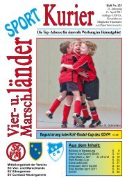 Sterne des Sports bei der Vierländer Volksbank - Ausgabe 106 vom ...