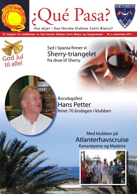 Atlanterhavscruise Sherry-triangelet Hans Petter - Den Norske ...