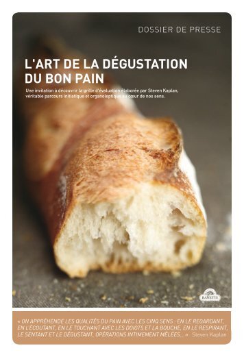 L'ART DE LA DÉGUSTATION DU BON PAIN - Banette