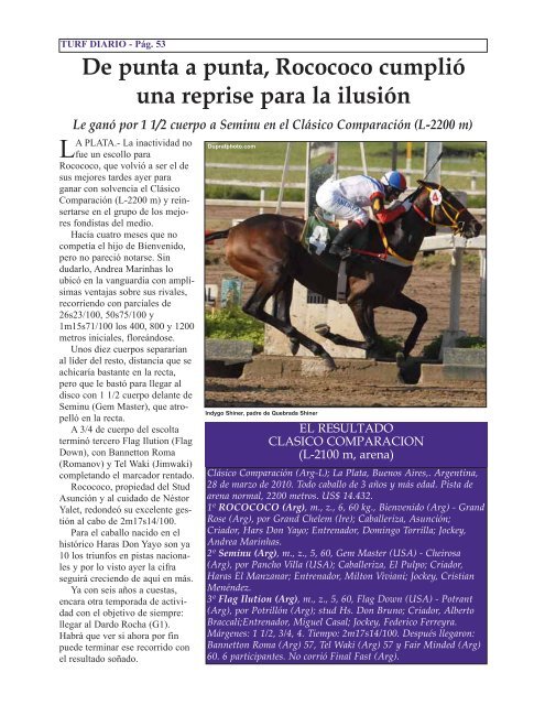 HARAS EL PARAISO - Turf Diario