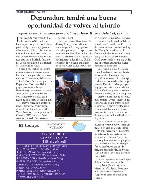 HARAS EL PARAISO - Turf Diario