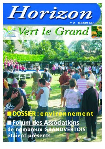 DOSSIER : environnement Forum des Associations - Vert-Le-Grand