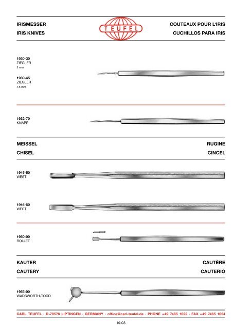 chirurgische instrumente surgical instruments instruments de ...