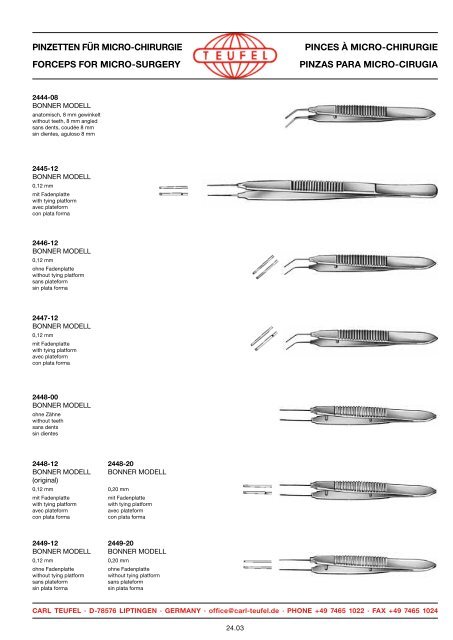 chirurgische instrumente surgical instruments instruments de ...