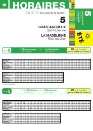 Fiche horaire ETE ligne 5 - Stas