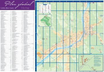 Liste des rues City map - Office de tourisme de Digne-les-Bains