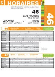 Fiche horaire ligne 46 - Stas