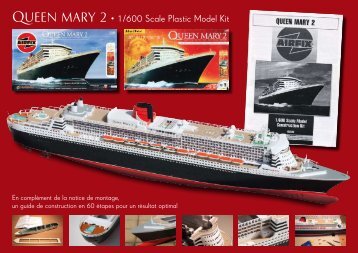 Queen Mary 2 • 1/600 Scale Plastic Model Kit - MARC-ANTOINE ...