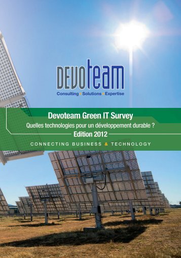 Etude Green IT 2012 - Devoteam