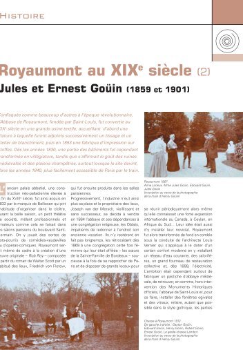 Royaumont au XIXe siècle (2) - Centrale Histoire